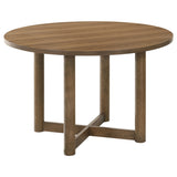 Tampa Furniture Outlet - Coaster - Crestmore 46-inch Round Wood Dining Table Walnut - 108570