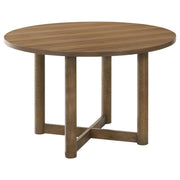 Tampa Furniture Outlet - Coaster - Crestmore 46-inch Round Wood Dining Table Walnut - 108570