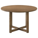 Crestmore 46-inch Round Wood Dining Table Walnut - Tampa Furniture Outlet