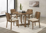 Crestmore 46-inch Round Wood Dining Table Walnut - Tampa Furniture Outlet