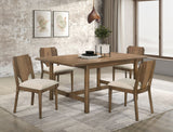 Tampa Furniture Outlet - Coaster - Crestmore 5-piece Rectangular Dining Table Set Walnut - 108571-S5