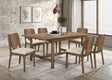 Tampa Furniture Outlet - Coaster - Crestmore 7-piece Rectangular Dining Table Set Walnut - 108571-S7