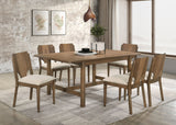 Tampa Furniture Outlet - Coaster - Crestmore 7-piece Rectangular Dining Table Set Walnut - 108571-S7