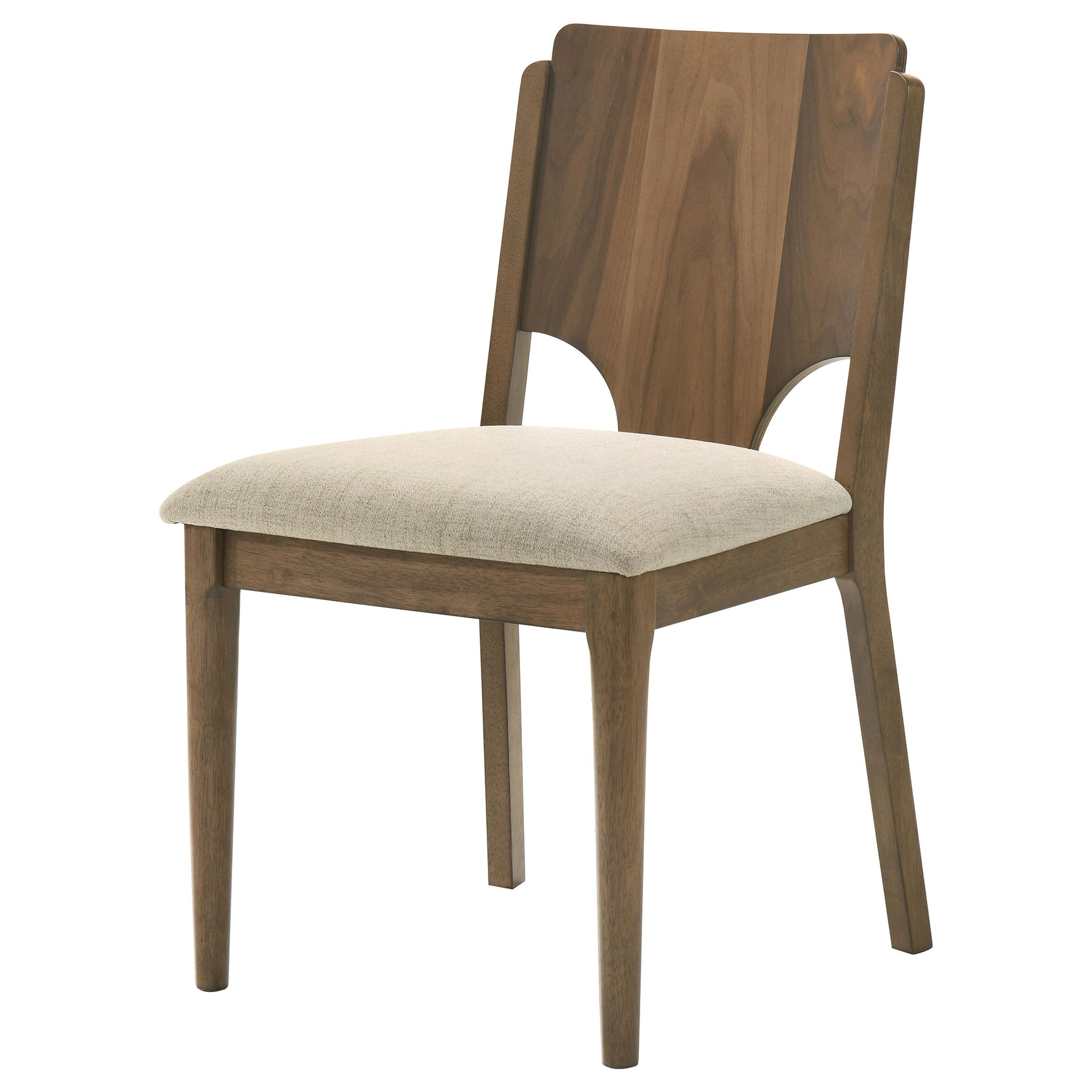 Crestmore Dining Chair Upholstered Seat Walnut (Set of 2) - Tampa Furniture Outlet