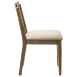 Crestmore Dining Chair Upholstered Seat Walnut (Set of 2) - Tampa Furniture Outlet