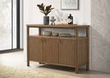 Crestmore 52-inch Dining Cabinet Sideboard Buffet Walnut - Tampa Furniture Outlet