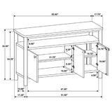 Crestmore 52-inch Dining Cabinet Sideboard Buffet Walnut - Tampa Furniture Outlet