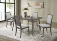 Tampa Furniture Outlet - Coaster - Onslow 5-piece 59-inch Rectangular Dining Set Dark Brown - 108621-S5