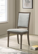 Onslow Upholstered Dining Side Chair Dark Brown (Set of 2) - Tampa Furniture Outlet