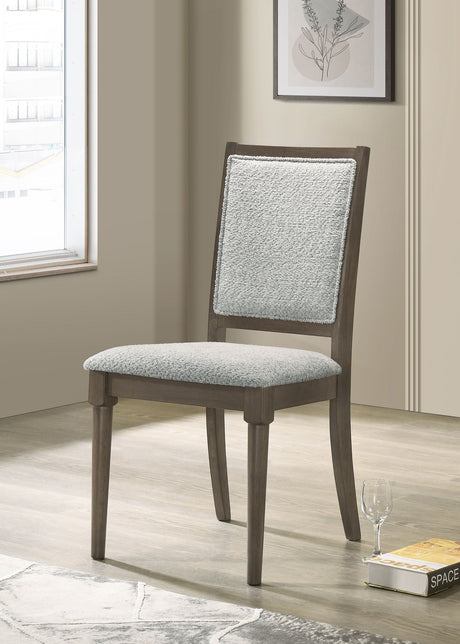 Onslow Upholstered Dining Side Chair Dark Brown (Set of 2) - Tampa Furniture Outlet