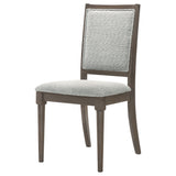 Onslow Upholstered Dining Side Chair Dark Brown (Set of 2) - Tampa Furniture Outlet