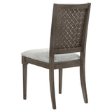 Onslow Upholstered Dining Side Chair Dark Brown (Set of 2) - Tampa Furniture Outlet