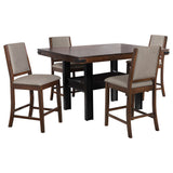 Patterson 5-piece Counter Height Dining Set Mango Oak - Tampa Furniture Outlet