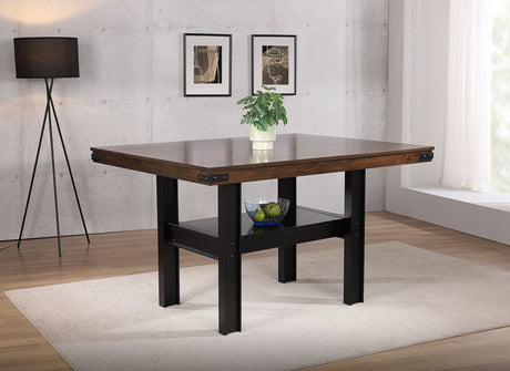 Patterson 60-inch Counter Height Dining Table Mango Oak - Tampa Furniture Outlet