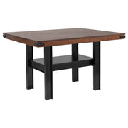 Tampa Furniture Outlet - Coaster - Patterson 60-inch Counter Height Dining Table Mango Oak - 108888
