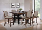 Patterson 60-inch Counter Height Dining Table Mango Oak - Tampa Furniture Outlet