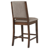 Patterson Upholstered Counter Chair Mango Oak (Set of 2) - Tampa Furniture Outlet