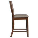 Patterson Upholstered Counter Chair Mango Oak (Set of 2) - Tampa Furniture Outlet