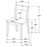 Almonte 7-piece 59-inch Rectangular Dining Set Dark Brown - Tampa Furniture Outlet