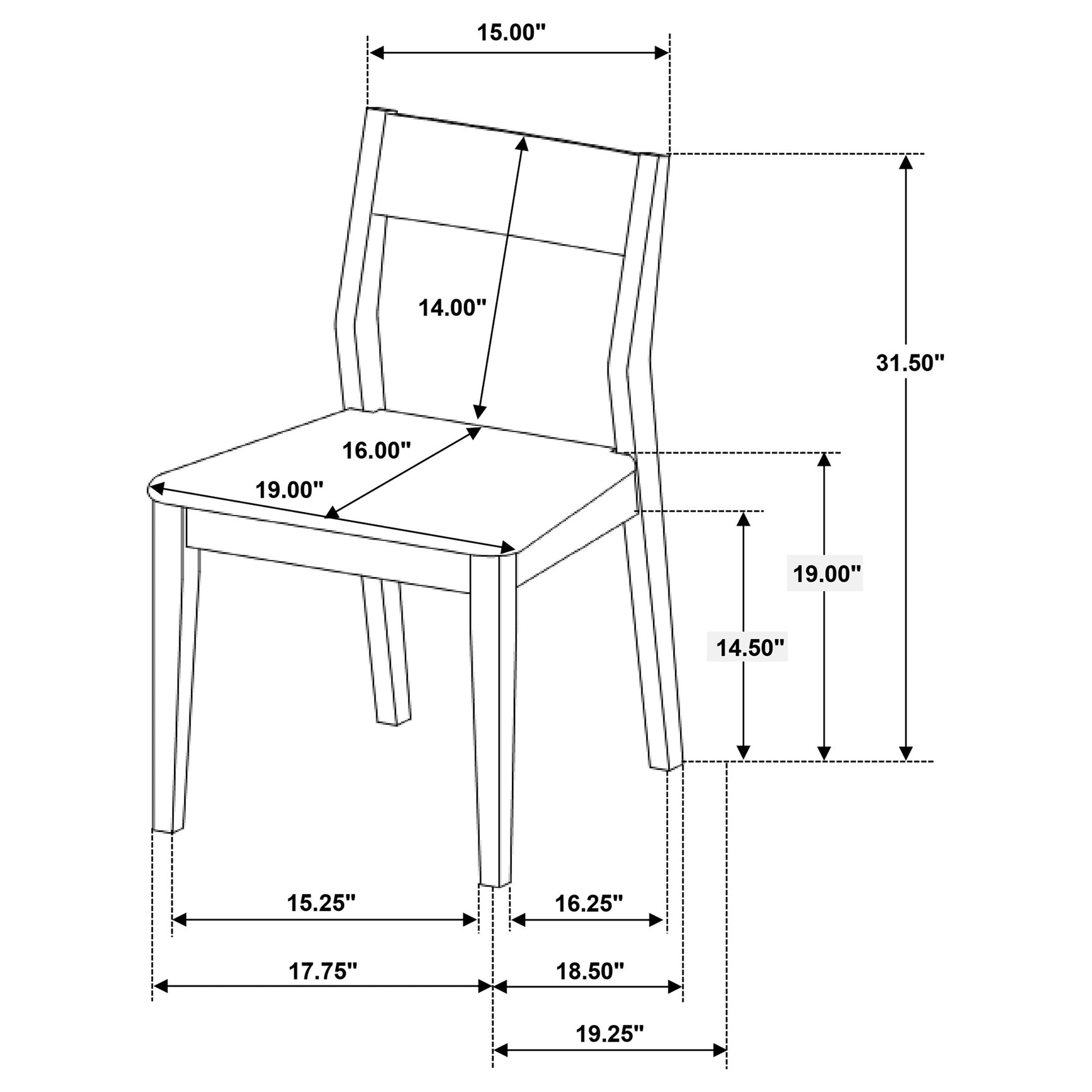 Almonte 7-piece 59-inch Rectangular Dining Set Dark Brown - Tampa Furniture Outlet
