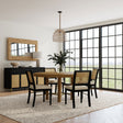 Tampa Furniture Outlet - Coaster - Arini 5-piece Round Dining Table Set Sand Wash and Black - 108930-S5B