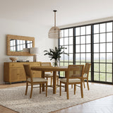 Tampa Furniture Outlet - Coaster - Arini 5-piece Round Dining Room Table Set Sand Wash - 108930-S5W