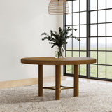 Arini 60-inch Round Wood Dining Room Table Sand Wash