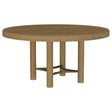 Tampa Furniture Outlet - Coaster - Arini 60-inch Round Wood Dining Room Table Sand Wash - 108930
