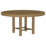 Tampa Furniture Outlet - Coaster - Arini 60-inch Round Wood Dining Room Table Sand Wash - 108930