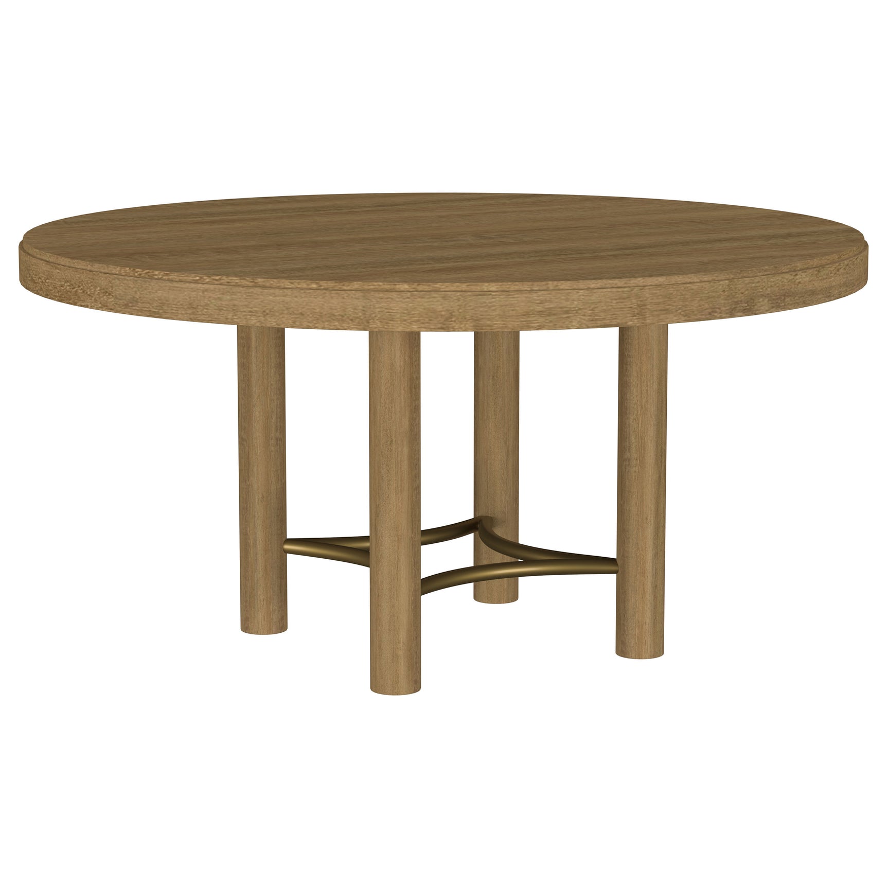 Tampa Furniture Outlet - Coaster - Arini 60-inch Round Wood Dining Room Table Sand Wash - 108930