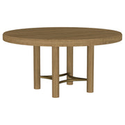 Tampa Furniture Outlet - Coaster - Arini 60-inch Round Wood Dining Room Table Sand Wash - 108930