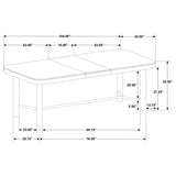 Arini 5-piece Extension Leaf Dining Table Set Sand Wash - Tampa Furniture Outlet