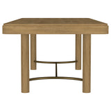 Arini 7-piece Extension Leaf Dining Table Set Sand Wash and Black - Tampa Furniture Outlet