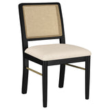 Arini 7-piece Extension Leaf Dining Table Set Sand Wash and Black - Tampa Furniture Outlet