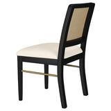 Arini 7-piece Extension Leaf Dining Table Set Sand Wash and Black - Tampa Furniture Outlet