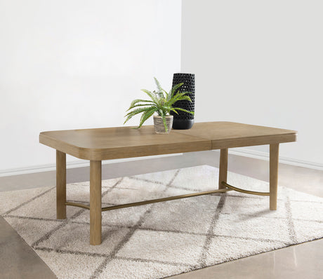 Arini 104-inch Extension Leaf Dining Table Sand Wash - Tampa Furniture Outlet