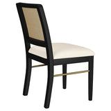Arini Rattan Cane Dining Side Chair Black (Set of 2) - Tampa Furniture Outlet