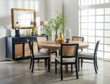 Arini Rattan Cane Dining Side Chair Black (Set of 2) - Tampa Furniture Outlet