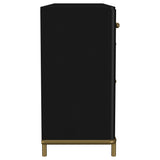 Arini 2-drawer Cane Door Dining Sideboard Server Black - Tampa Furniture Outlet