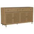 Tampa Furniture Outlet - Coaster - Arini 2-drawer Cane Door Dining Sideboard Server Sand Wash - 108935SWD