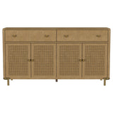 Arini 2-drawer Cane Door Dining Sideboard Server Sand Wash - Tampa Furniture Outlet