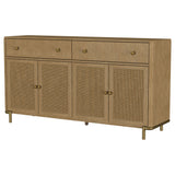 Arini 2-drawer Cane Door Dining Sideboard Server Sand Wash - Tampa Furniture Outlet