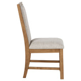 Bruner Upholstered Side Chair Natural Brown (Set of 2) - Tampa Furniture Outlet