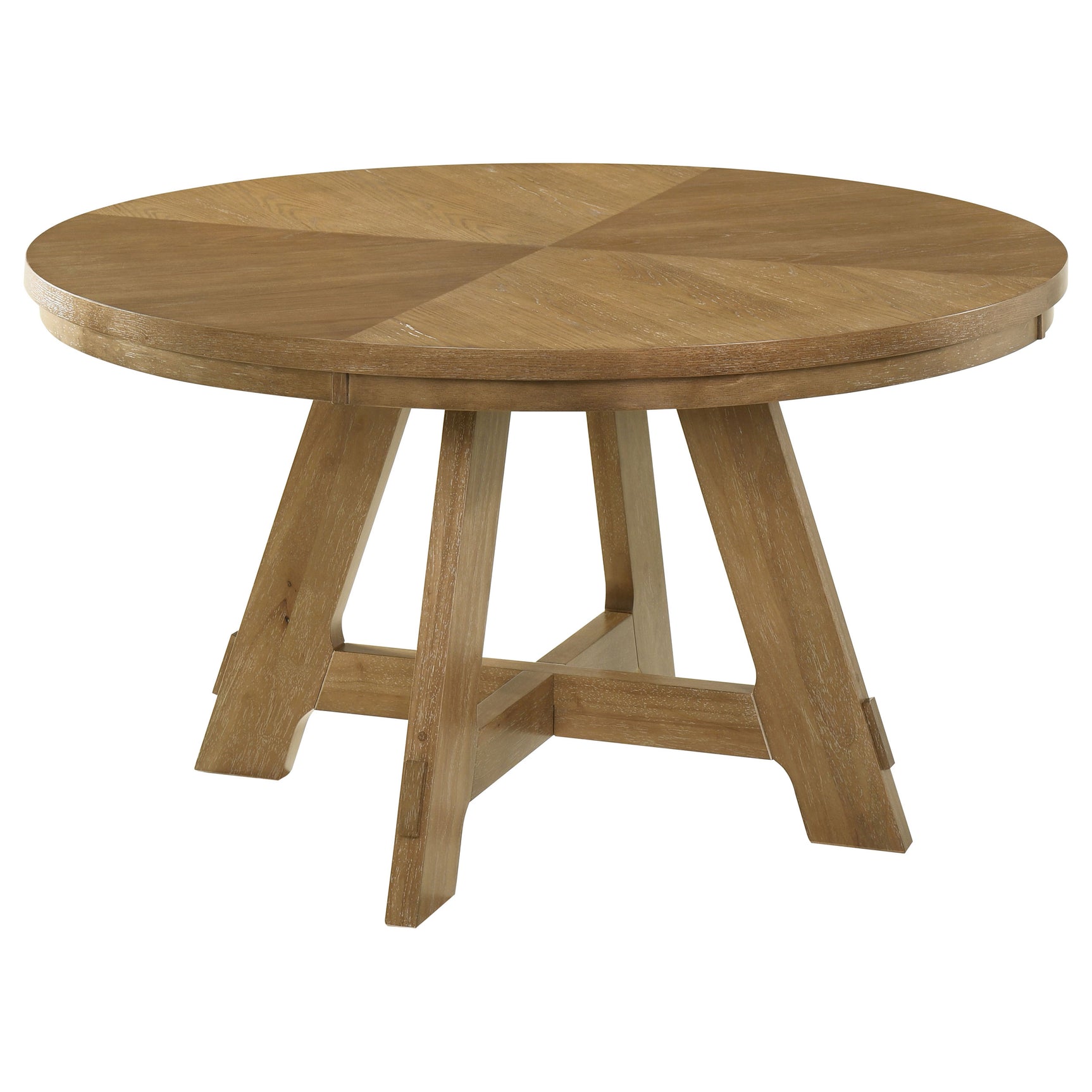 Danvers 5-piece Dining Table Set Brown Oak and Latte - Tampa Furniture Outlet