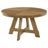 Tampa Furniture Outlet - Coaster - Danvers Round 54-inch Wood Dining Table Brown Oak - 109150