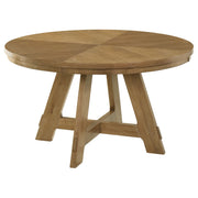 Tampa Furniture Outlet - Coaster - Danvers Round 54-inch Wood Dining Table Brown Oak - 109150