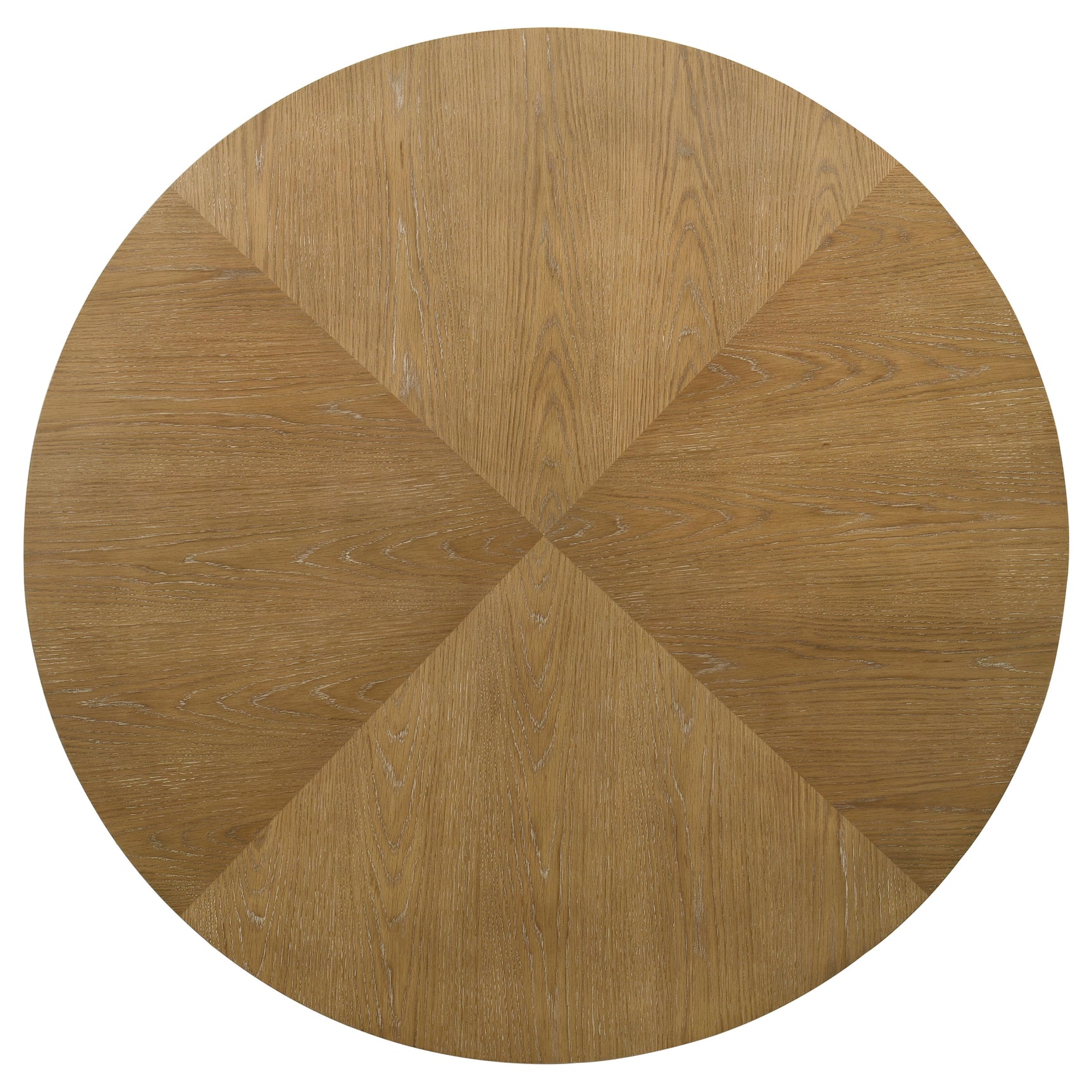 Danvers Round 54-inch Wood Dining Table Brown Oak - Tampa Furniture Outlet