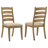 Tampa Furniture Outlet - Coaster - Danvers Wood Dining Side Chair Brown Oak (Set of 2) - 109152