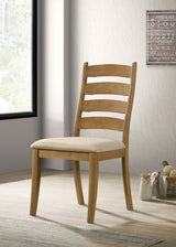 Danvers Wood Dining Side Chair Brown Oak (Set of 2) - Tampa Furniture Outlet