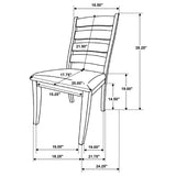Danvers Wood Dining Side Chair Brown Oak (Set of 2) - Tampa Furniture Outlet